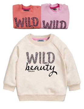 BUZO FRISA BASICO PARA BEBA ESTAMPADO WILD BEAUTY GRUNY
