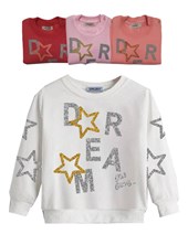 BUZO FRISA BEBA BASICO CON ESTAMPA DREAM Y ESTRELLAS GRUNY