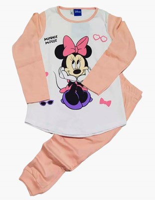 PIJAMA MANGA LARGA MINNIE SALMON JERSEY DISNEY