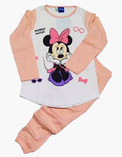 PIJAMA MANGA LARGA MINNIE SALMON JERSEY DISNEY
