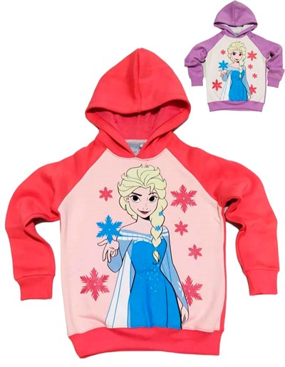 BUZO NENA CON CAPUCHA FRISA FROZEN DISNEY