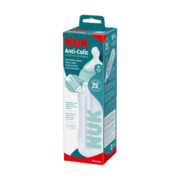 MAMADERA FIRST CHOICE 0/6 MESES FLUJO M 300ML CON CONTROL DE TEMPERATURA NUK