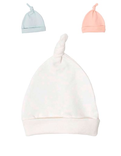 Gorrito Algodon Liso colores Claros Naranjo
