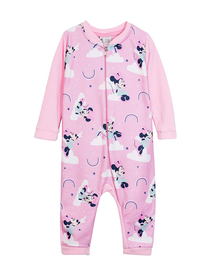 A 109017R ENTERITO POLAR PARA BEBA ESTAMPADO MINNIE NUBES BEBE