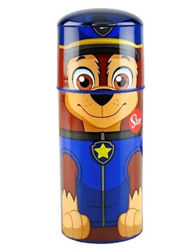 PW202 VASO CON TAPA PAW PATROL AZUL DISNEY