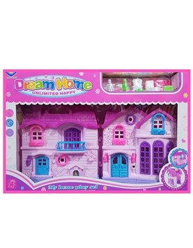 1339 CASITA CON MUEBLES EN CAJA PARA NENAS
