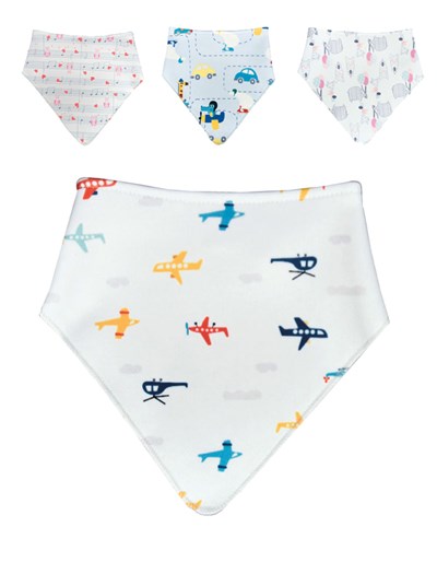 BABERO BANDANA SUBLIMADO PARA BEBES MIBES