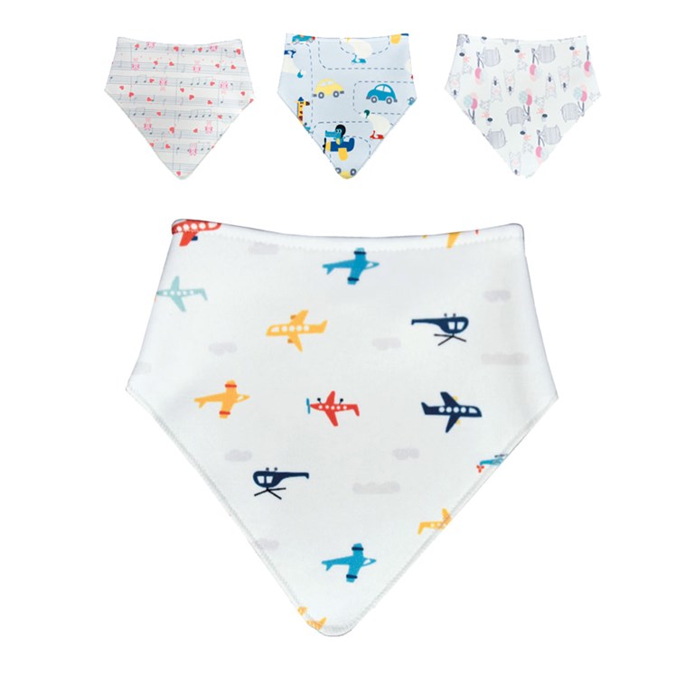 BABERO BANDANA SUBLIMADO PARA BEBES MIBES