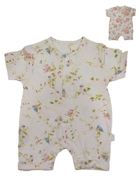 Jardinero tela algodon estampada de bebe. pilim
