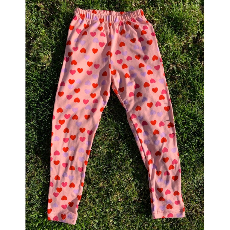 CALZA BEBA MODAL ESTAMPADA CORAZONES LABENDEL