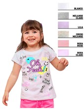 REMERA MANGA CORTA PARA BEBA ESTAMPADA OH YEAH! COMPACTO
