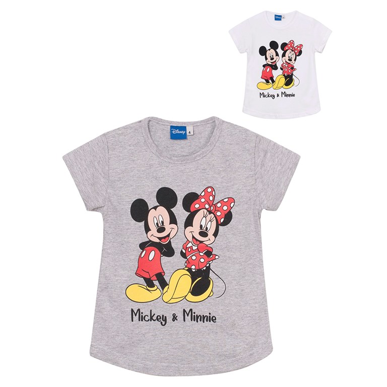 Disney Personajes Mickey Minnie Love - Camiseta de manga corta para mujer