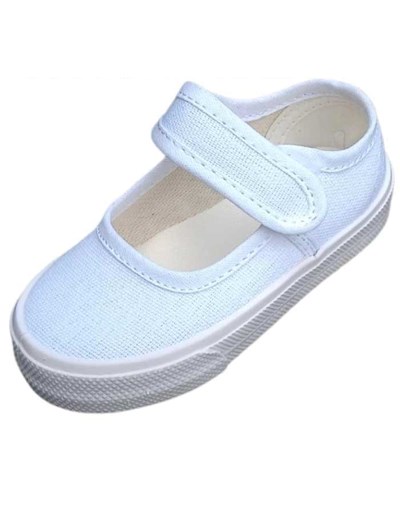 GUILLERMINA ART.00BL BLANCA C/VELCRO. SOL LOLO