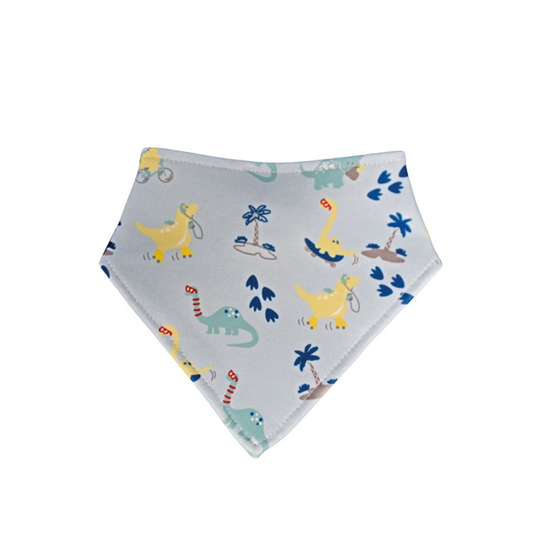 BABERO BANDANA ESTAMPADO DINOLANDIA MIBES