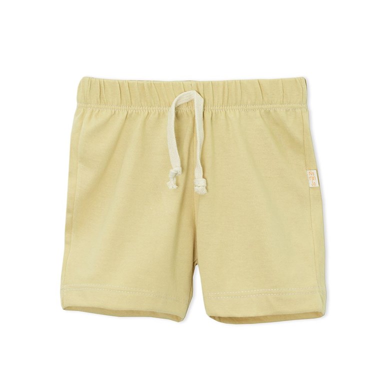 SHORT JERSEY LISO PARA BEBES CON CORDON  NARANJO