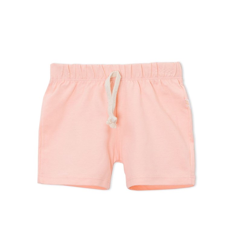 SHORT PARA BEBA ALGODON Y LYCRA LISO NARANJO