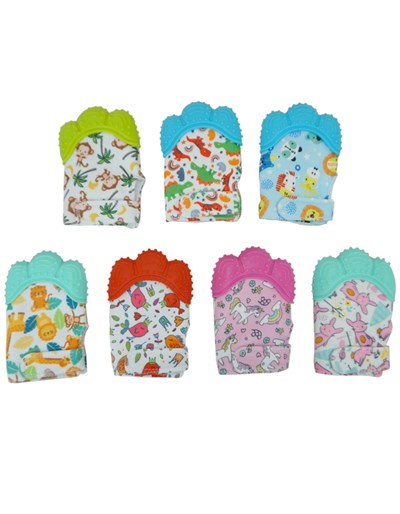 MORDILLO GUANTE ESTAMPAS VARIAS WOODY TOYS