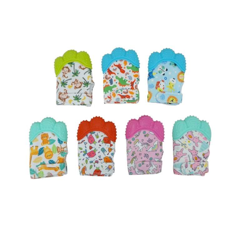 MORDILLO GUANTE ESTAMPAS VARIAS WOODY TOYS