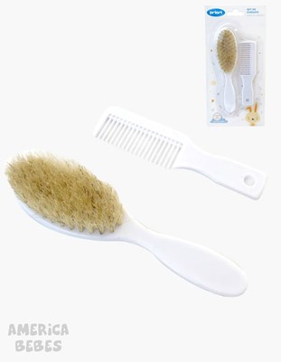 SET CEPILLO Y PEINE PARA BEBES PRIORI