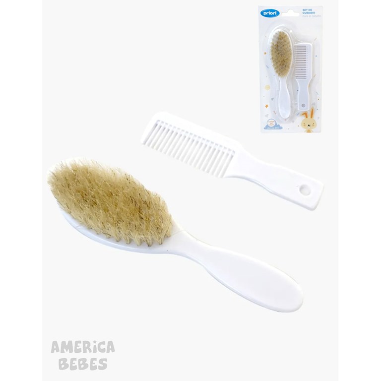 SET CEPILLO Y PEINE PARA BEBES PRIORI