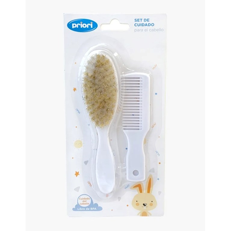 SET CEPILLO Y PEINE PARA BEBES PRIORI