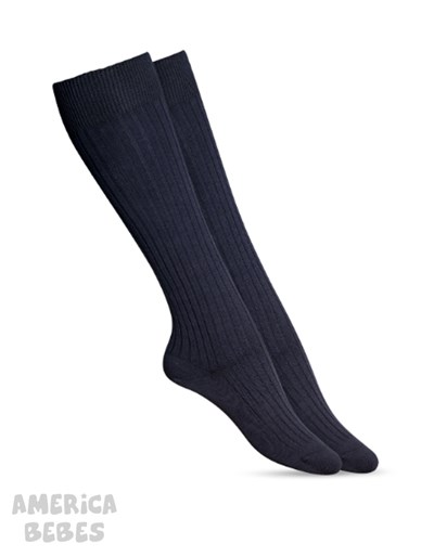 A15043 MEDIA 3/4 ALGODON MORLEY AZUL STYLO
