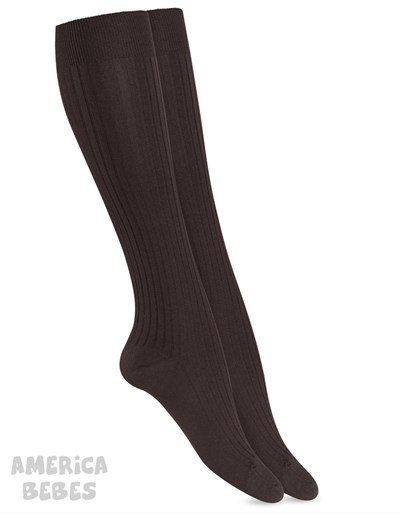 A15042 MEDIA COLEGIAL MARRON STYLO