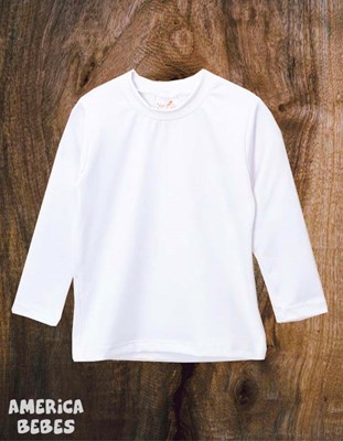 CAMISETA TERMICA BLANCA UNISEX  NARANJO