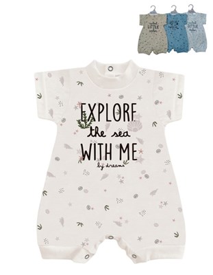 ENTERITO BEBE  VARON ESTAMPADO VIDA MARINA. DREAMS