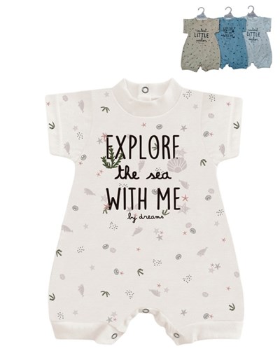 ENTERITO BEBE  VARON ESTAMPADO VIDA MARINA. DREAMS