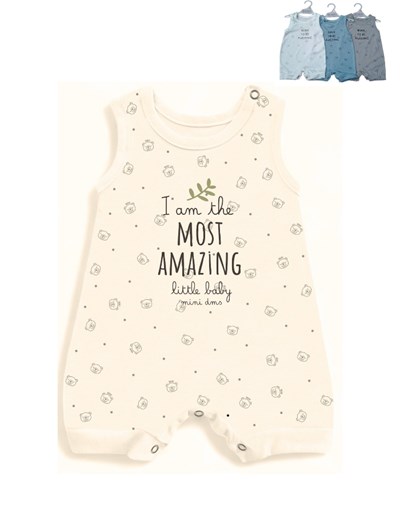 ENTERITO BEBE VARON SIN MANGA ESTAMPADO OSITOS. DREAMS